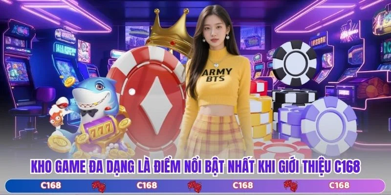 Kho game đa dạng là điểm nổi bật nhất khi giới thiệu C168